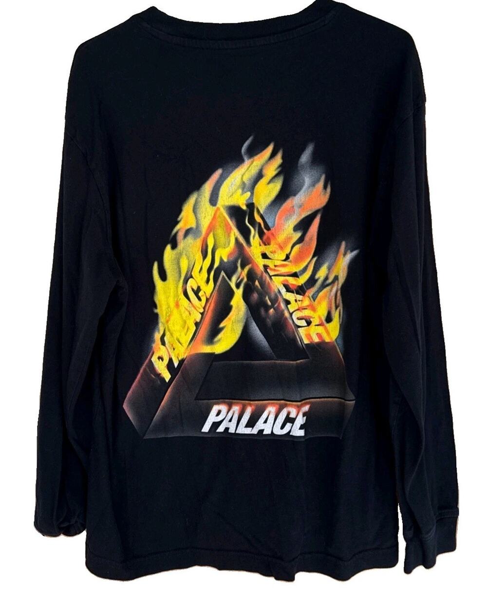 Palace Skateboards Fire Tee Black Long Sleeve Men’s XL
